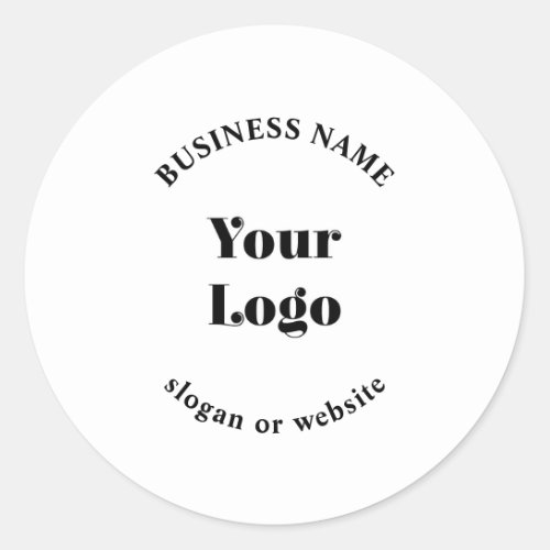 Minimalistic Retro_Modern Template for Your Logo Classic Round Sticker