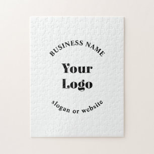 Minimalistic Retro-Modern Template for Your Logo Jigsaw Puzzle