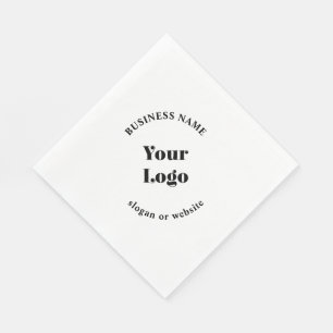Minimalistic Retro-Modern Template for Your Logo Napkins