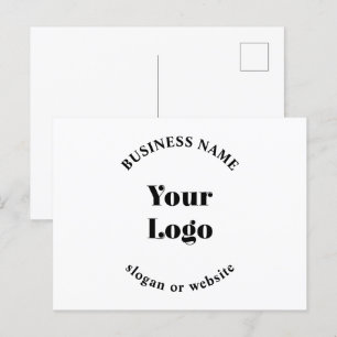 Minimalistic Retro-Modern Template for Your Logo Postcard