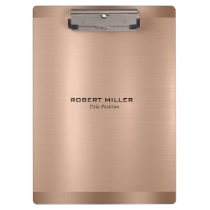 Minimalistic Rose-Gold Texture  Clipboard