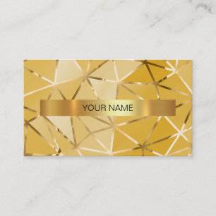 Minimalistic Shiny Gold Vip Business Card