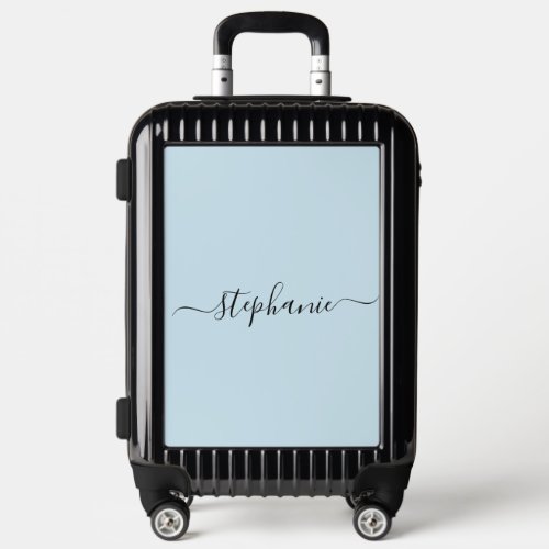 Minimalistic Simple Name Monogram  Luggage