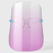 Minimalistic Simple Pink Ombre Color Face Shield (Front)