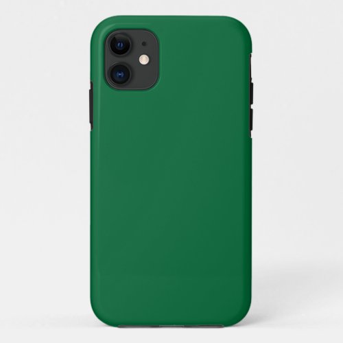Minimalistic simple plain beautiful green color iPhone 11 case