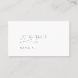Minimalistic Simple Plain Tasteful Professional Business Card