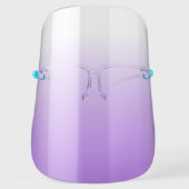 Minimalistic Simple purple Ombre Color Face Shield (Front)
