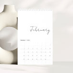 Minimalistic Simple Script Writing Months Family Calendar<br><div class="desc">2025 Minimalistic Simple Script Writing Months Family Calendar. Elegant script typography design. Customize to create a one of a kind family calendar.</div>