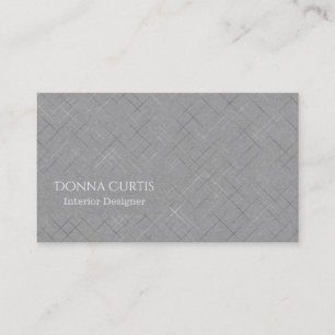 Minimalistic Sketchy Stripes Med. Gray Business Card