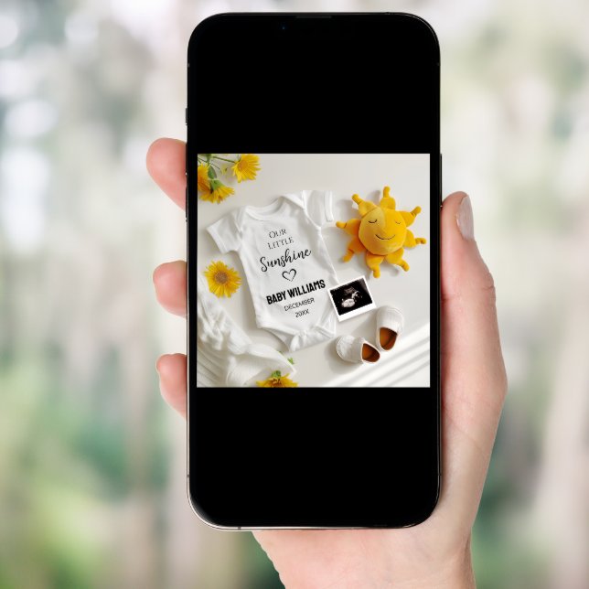 Minimalistic Summer Pregnancy Announcement (Front Digital)