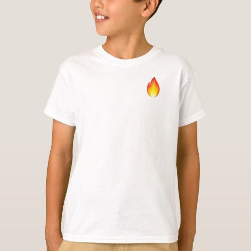 minimalistic t_shirt with fire