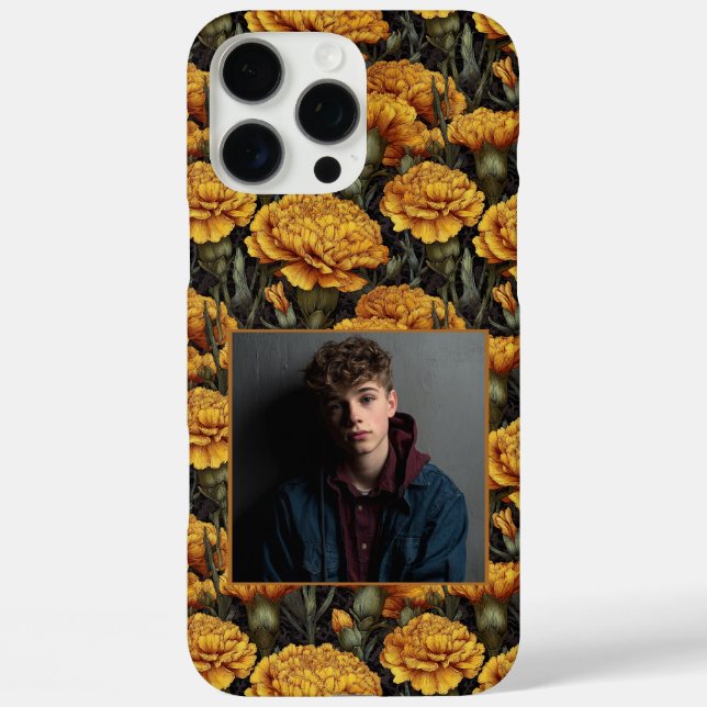 Minimalistic Teacher Appreciation Gift Carnation C Case-Mate iPhone Case (Back)