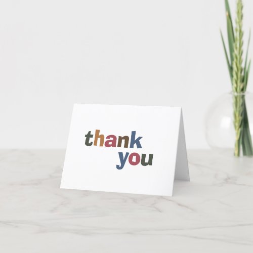 minimalistic thank you note