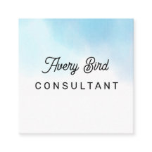 Minimalistic Trending Water Color Business Card