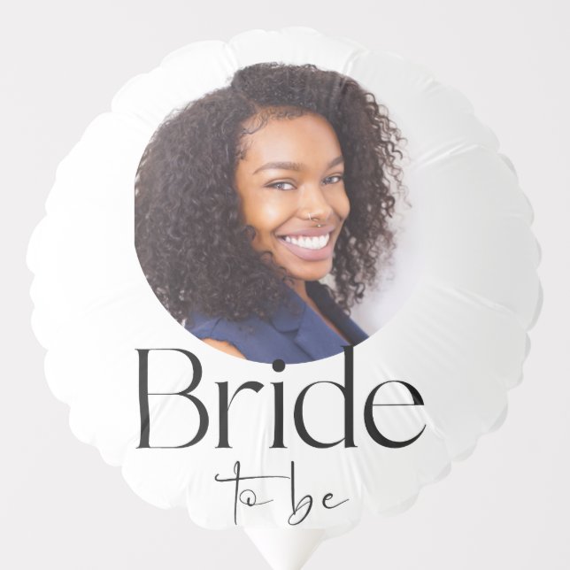 Minimalistic trendy typography Bride to be Balloon (Front)
