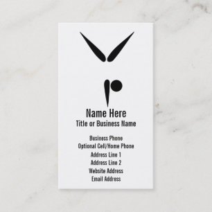 Minimalistic Tumbler Gymnasts Gymnastics Business Card