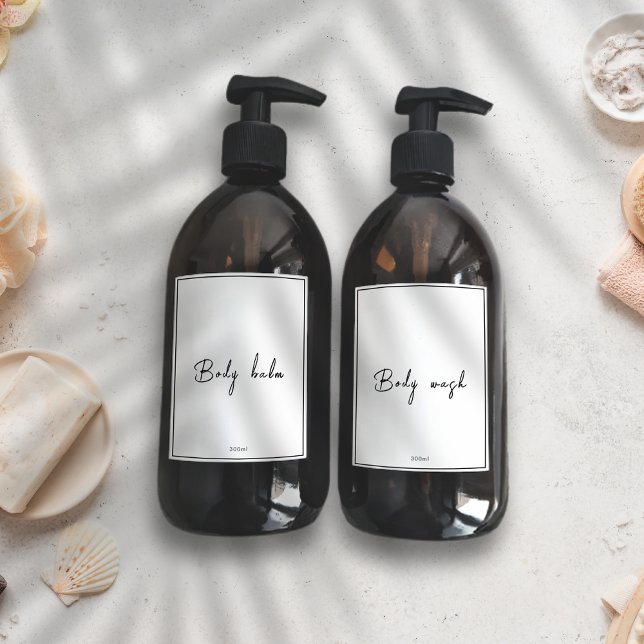 Minimalistic Waterproof Editable Bathroom Labels (Creator Uploaded)