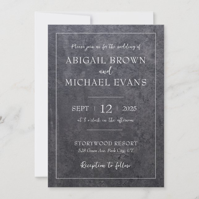 Minimalistic Wedding Invitation (Front)