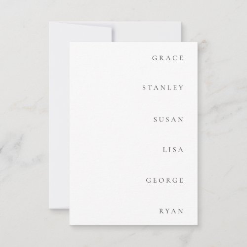 Minimalistic Wedding Name Tag Place Cards