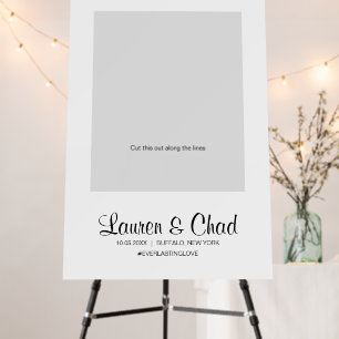 Minimalistic Wedding Photo Frame Foam Board