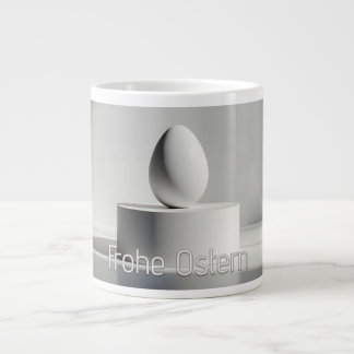 Minimalistisches Osterei auf modernem Podest Giant Coffee Mug