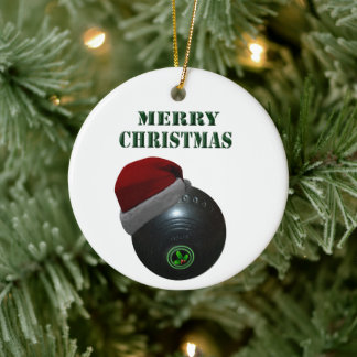 Minimalists Bowls Merry Christmas,  Ceramic Ornament