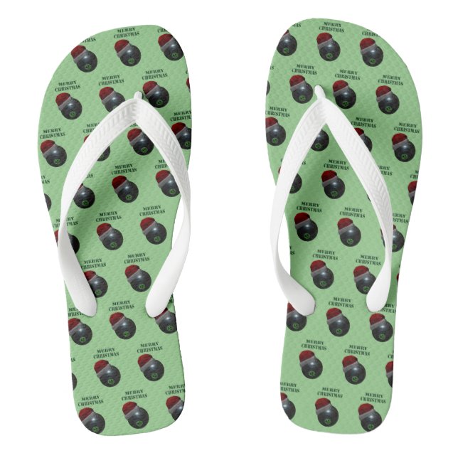 Minimalists Bowls Merry Christmas,  Flip Flops (Footbed)