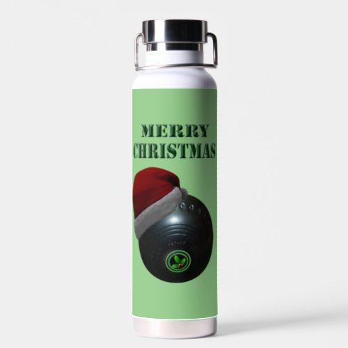 Minimalists Bowls Merry Christmas  Water Bottle