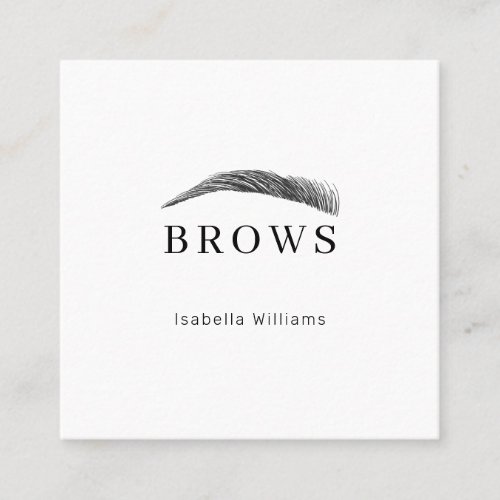 Minimally elegant eyebrows Business card