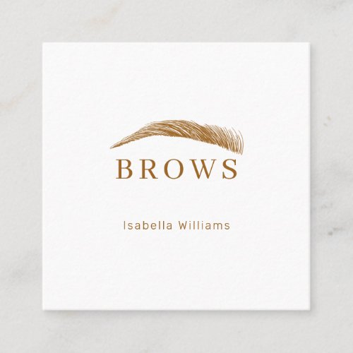 Minimally elegant eyebrows Business card