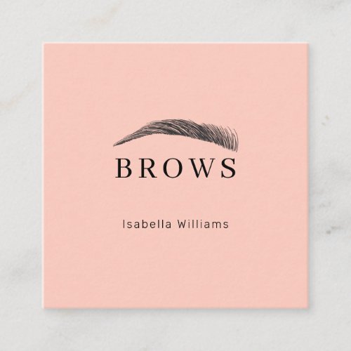 Minimally elegant eyebrows Business card