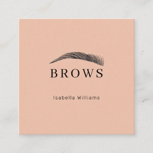 Minimally elegant eyebrows Business card