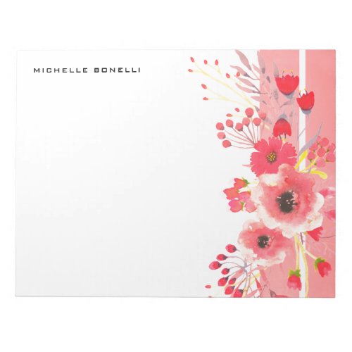 Minimalst Modern Floral Notepad