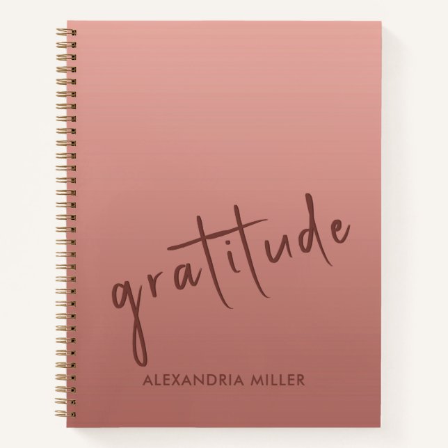 Minimimal Script Gratitude Journal (Front)