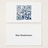 Minimum Business Card (QR Code and Name) (Front & Back)