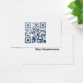 Minimum Business Card (QR Code and Name) (Desk)