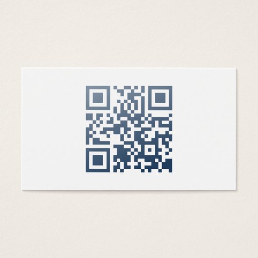 Minimum Business Card (QR Code and Name) (Front)