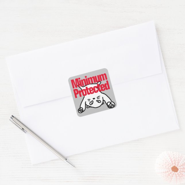 Minimum Protected Square Sticker (Envelope)