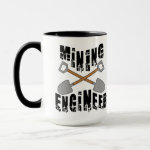 Mining Engineer Crossed Shovels Mug
