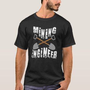 Mining Engineer Crossed Shovels T-Shirt