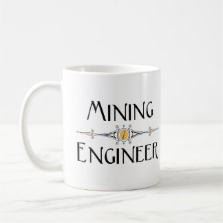Mining Engineer Decorative Line Coffee Mug