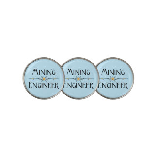 Mining Engineer Decorative Line Golf Ball Marker