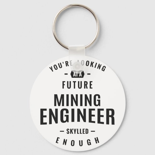 Mining Engineer Keychain (Front)