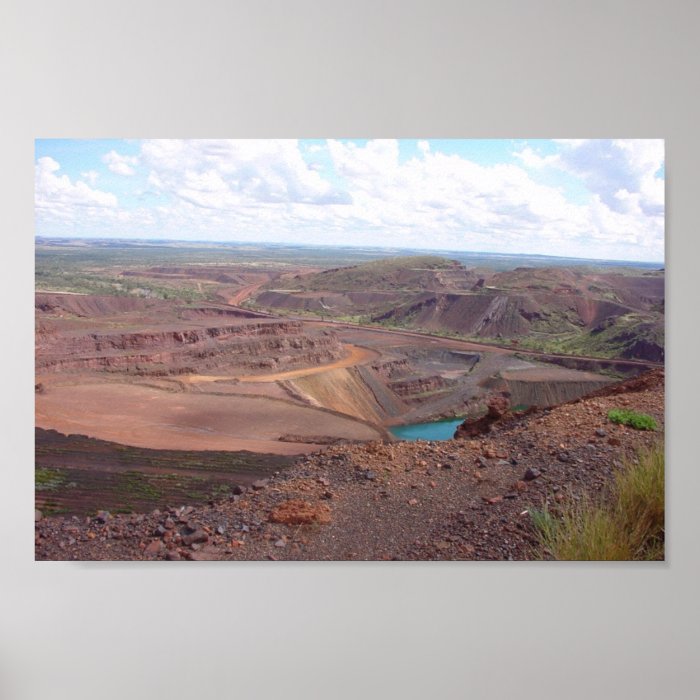 Mining Operations At Paraburdoo Mine Print