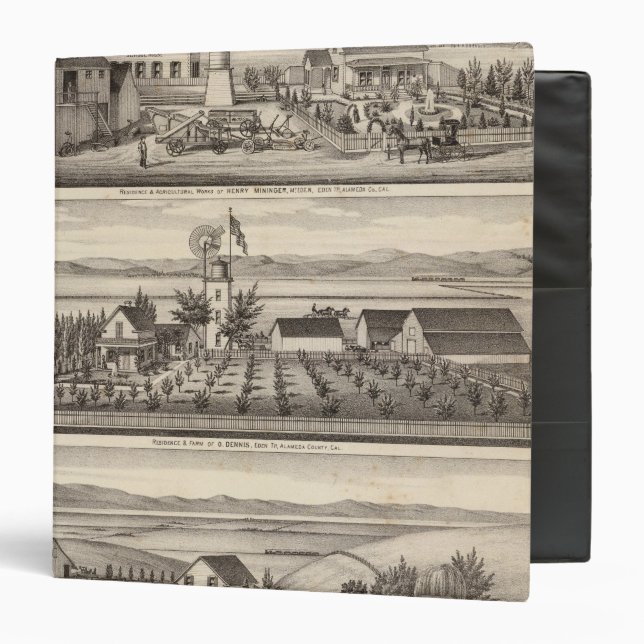 Mininger, Dennis & Hauschildt residences 3 Ring Binder (Front/Inside)