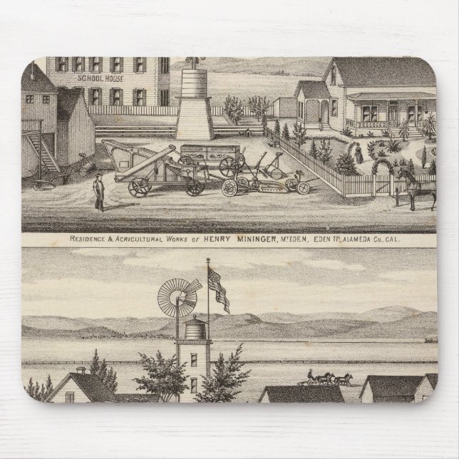 Mininger, Dennis & Hauschildt residences Mouse Pad (Front)