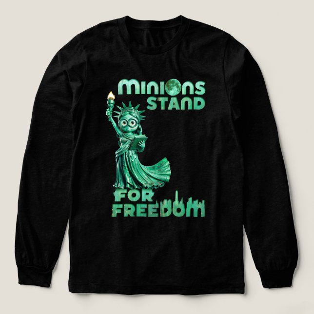 Minions stand for freedom Tri-Blend shirt (Design Front)