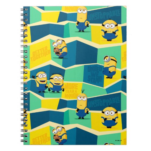 Minions The Rise of Gru  Accordion Pattern Notebook