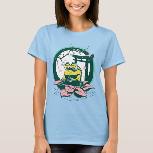 Minions The Rise of Gru  Bob Meditating on Lotus T_Shirt