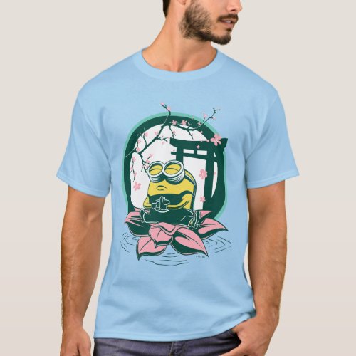 Minions The Rise of Gru  Bob Meditating on Lotus T_Shirt